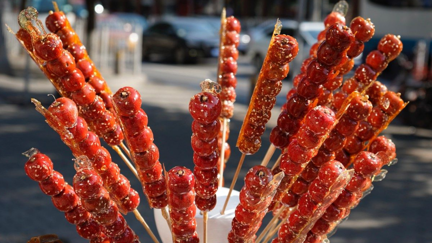Candied haws in Chinese New Year
