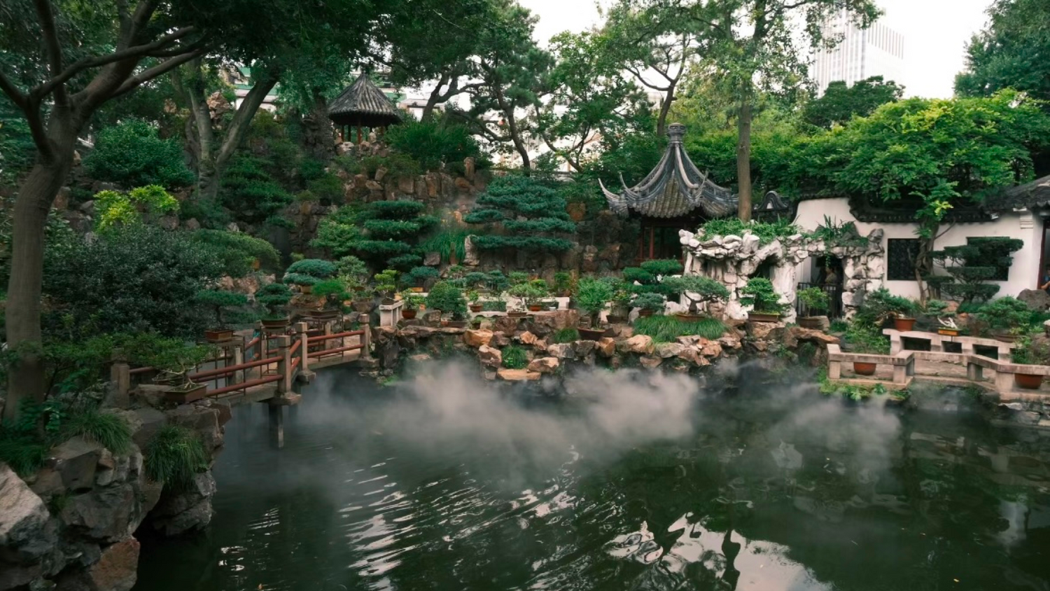 The view of Yuyuan Garden in Shanghai