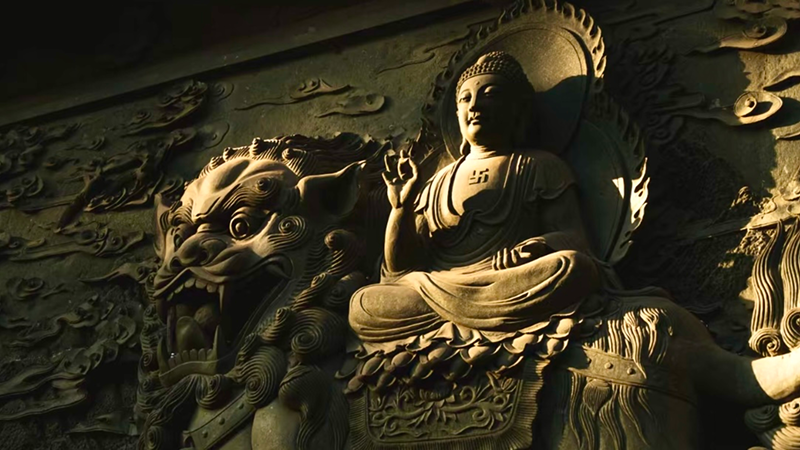 A budda in the Lingyin Temple
