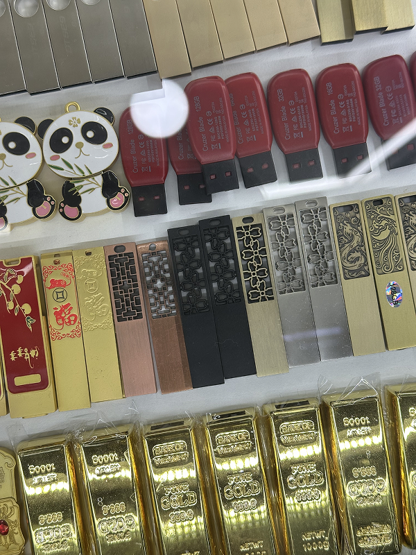 Display of portable speakers, power banks and tech gadgets at Huaqiangbei electronics market