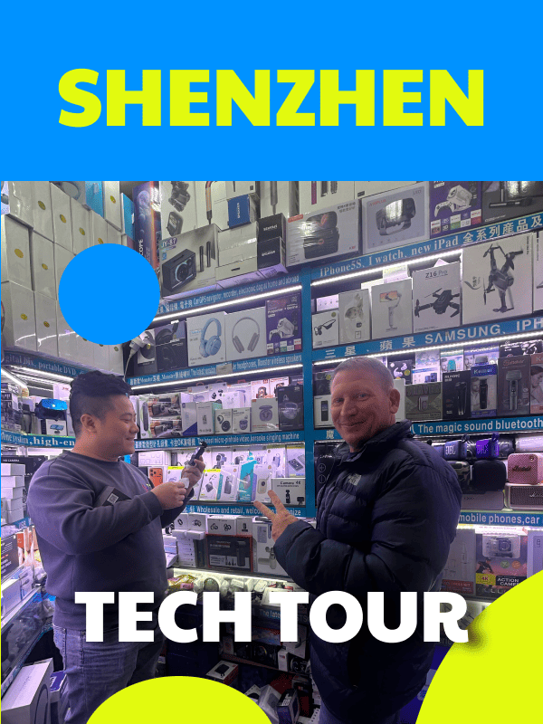 Shenzhen Tech Tour cover image featuring Huaqiangbei electronics market and local shopping experience